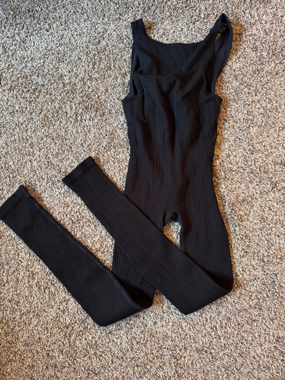 FP Movement Black Ribbed Jumpsuit - Picture 5 of 5